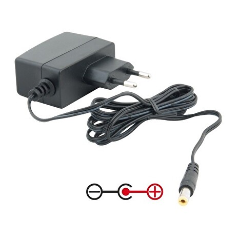 AVACOM Napájecí adaptér univerzální 6V 2A 12W konektor 5,5mm x 2,1mm plus pól uprostřed