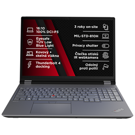 Lenovo ThinkPad P/P16 Gen 2/i7-14700HX/16"/QHD/32GB/1TB SSD/RTX 2000A/W11P/Black/3R