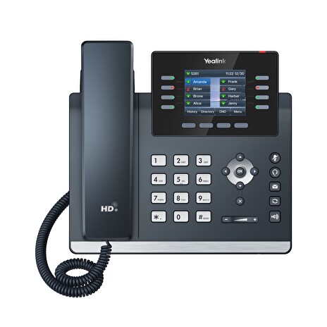 Yealink SIP-T44U SIP telefon, PoE, 2,8" 320x240 LCD, 21 prog.tl.,2xUSB