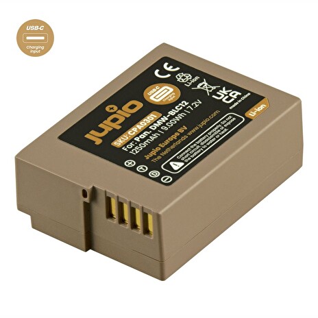 Baterie Jupio DMW-BLC12 *ULTRA C* 1250mAh s USB-C vstupem pro nabíjení