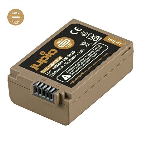 Baterie Jupio EN-EL25 *ULTRA C* 1350mAh s USB-C vstupem pro nabíjení