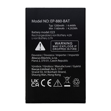 EVOLVEO originální baterie 1200 mAh pro EasyPhone LT