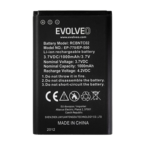 EVOLVEO originální baterie 1000 mAh pro EasyPhone FP,FS
