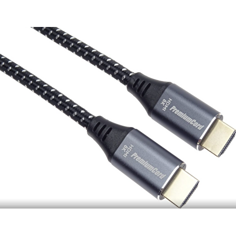PremiumCord ULTRA HDMI 2.1 High Speed + Ethernet kabel 8K@60Hz,zlacené 10m