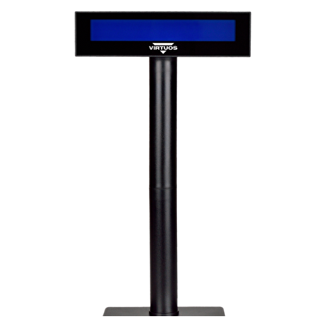 LCD zákaznický displej Virtuos FL-2026MB 2x20, USB, černý