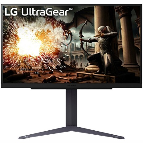 LG monitor 27GS75Q-B IPS 27"/ 2560x1440 / 180Hz/ 300cdm / 1ms/ 1000:1/DP/HDMI/pivot/ výškově nastavitelný