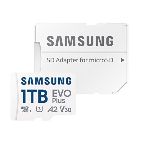 Samsung EVO Plus/micro SDXC/1TB/UHS-I U3 / Class 10/+ Adaptér/Bílá