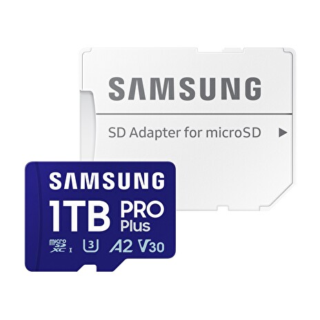 Samsung PRO Plus/micro SDXC/1TB/UHS-I U3 / Class 10/+ Adaptér/Modrá