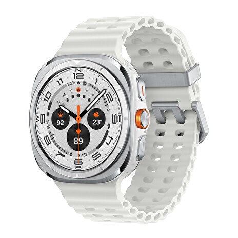 Samsung Galaxy Watch Ultra/47mm/Titanium White/Sport Band/White