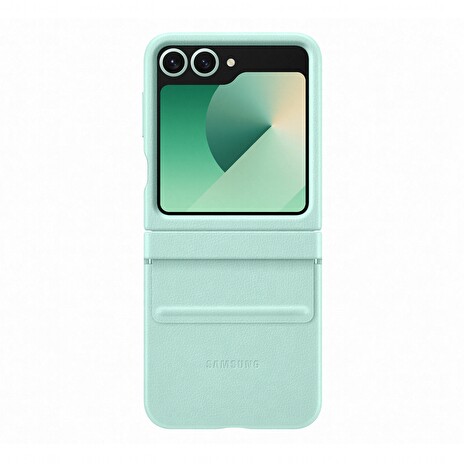 Samsung Ochranný kryt z veganské kůže pro Flip 6 Mint