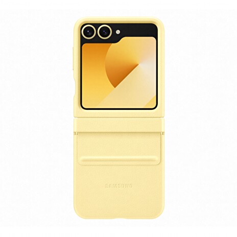 Samsung Ochranný kryt z veganské kůže pro Flip 6 Yellow