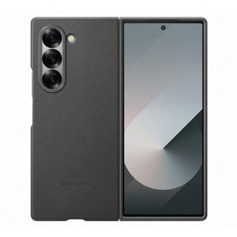 Samsung Ochranný kryt z veganské kůže pro Fold 6 Gray