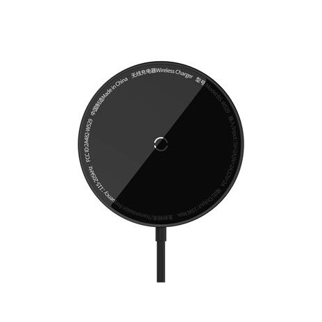 Baseus Simple Mini3 Magnetická Bezdrátová Nabíječka 15W Black