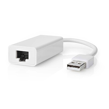 Nedis CCGB60950WT02 - Síťový adaptér USB | USB 2.0 | 100 Mbps | USB-A Zástrčka | RJ45 Zásuvka | 0.20 m | Bílá