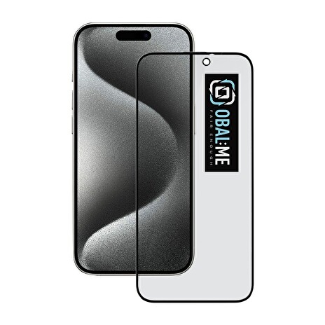 OBAL:ME Privacy 5D Tvrzené Sklo pro Apple iPhone 15 Pro Black