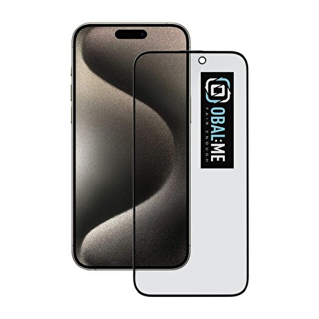 OBAL:ME Privacy 5D Tvrzené Sklo pro Apple iPhone 15 Pro Max Black