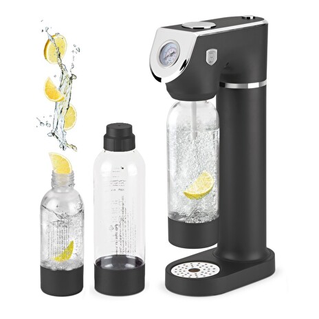 Výrobník sody Berlingerhaus Sodabar + 2 lahve Antracit Collection