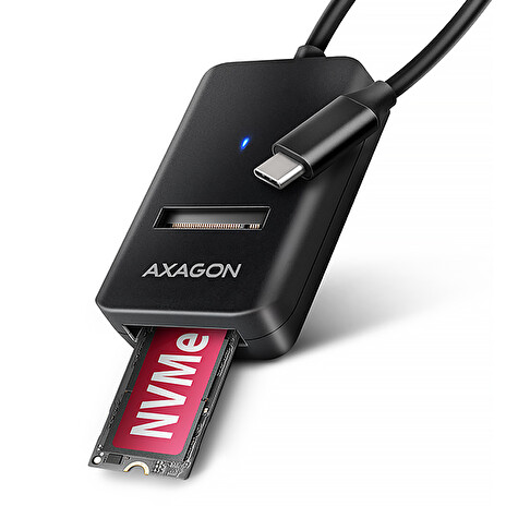 AXAGON ADM2-CM USB-C 10Gbps - M.2 NVMe & SATA SSD adaptér, kabel USB-C 10cm