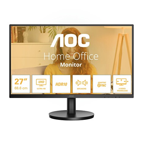 AOC/U27B3A/27"/IPS/4K UHD/60Hz/4ms/Black/3R
