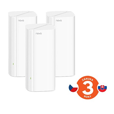 Tenda Nova EX12 (3-pack) WiFi6 AX3000 Mesh Gigabit system, 9xGLAN/GWAN, WPA3, VPN, SMART CZ aplikace