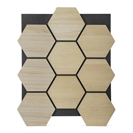 Akustický panel G21 81,5x66,5x2,1 cm plástev, přírodní dub
