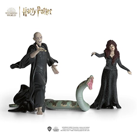 Hračka Schleich Harry Potter - Lord Voldemort, Nagini a Bellatrix Lestrangeová