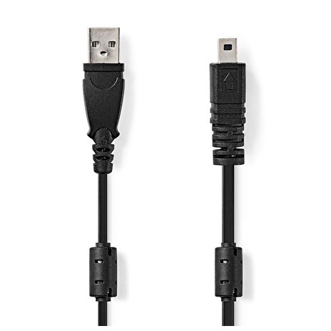 Nedis CCGL60810BK20 - USB Kabel | USB 2.0 | USB-A Zástrčka | UC-E6 8-Pins Zástrčka | 2.00 m | Kulatý | PVC | Černá