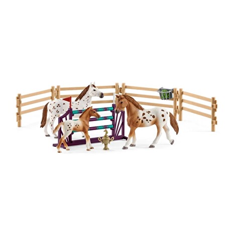 Set Schleich appalosští koně a tréninkové příslušenství