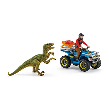 Hračka Schleich Útěk před Velociraptorem na čtyřkolce