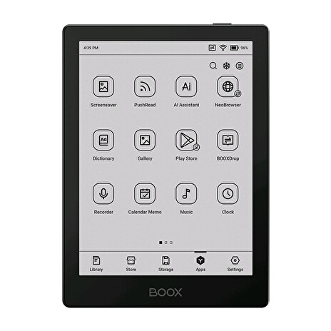 ONYX BOOX GO, E-book, 6, 6" Carta 1300, 32GB, Bluetooth, Android 12, E-ink displej, černý
