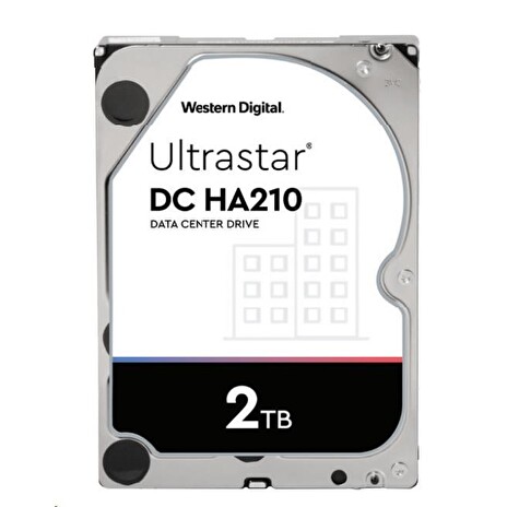 WD Ultrastar® HDD 2TB (HUS722T2TALA604) DC HA210 3.5in 26.1MM 128MB 7200RPM SATA 512N SE (GOLD WD2005FBYZ)