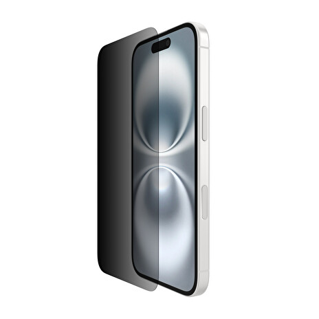 Belkin SCREENFORCE™ Invisiglass Privacy Anti-Microbial ochranné privátní sklo pro iPhone 16 / 15 / 14 Pro