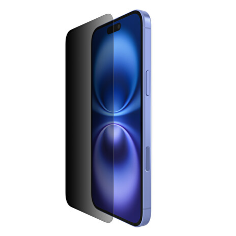 Belkin SCREENFORCE™ Invisiglass Privacy Anti-Microbial ochranné privátní sklo pro iPhone 16 Plus / 15 Plus / 14 Pro Max