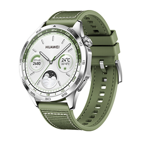 Huawei Watch GT 4/46mm/Silver/Elegant Band/Green