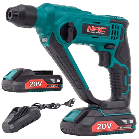 Vrtací kladivo NAC aku HE-SDS-LI-20V 2Ah