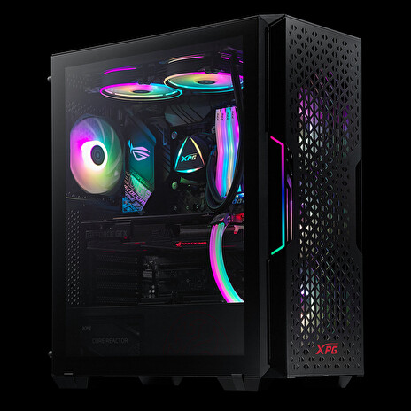 Adata XPG STARKER AIR/Midi Tower/Transpar./Černá