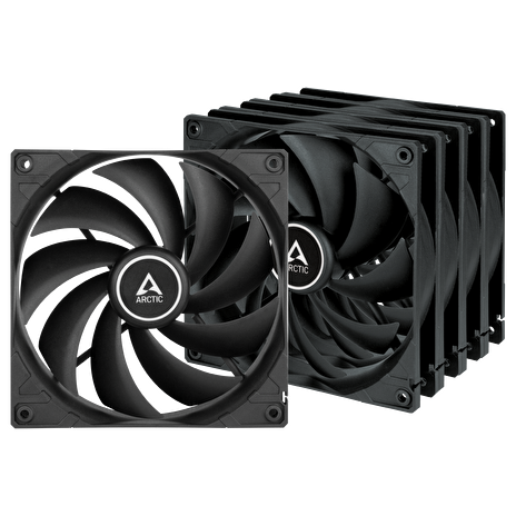 ARCTIC F14 Value Pack (Black) - ARCTIC F14 Case Fan - 140mm case fan low noise - Pack of 5pcs