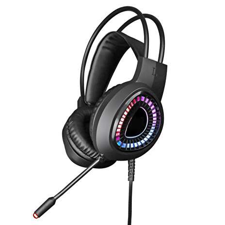 VARR GAMING RGB HEADPHONES 40MM WITH MIC USB 7.1 FOR PC & PS5 BLACK