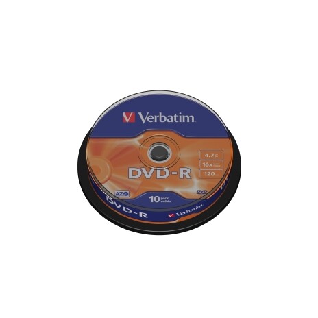 VERBATIM DVD-R(10-Pack)Spindl/MattSlvr/16x/4.7GB