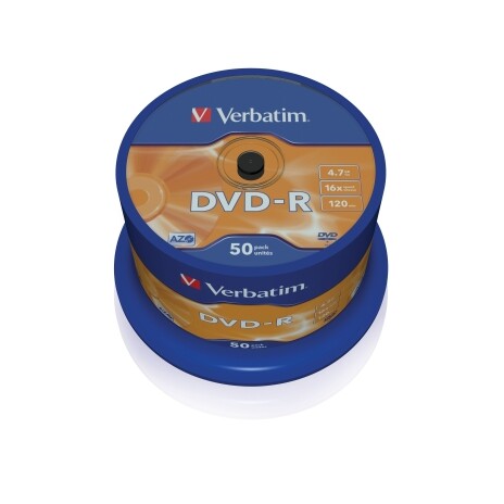 VERBATIM DVD-R(50-Pack)Spindl/MattSlvr/16x/4.7GB