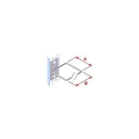 Vyvazovací háček 40x40 D1 kov levý fix,čelní gate