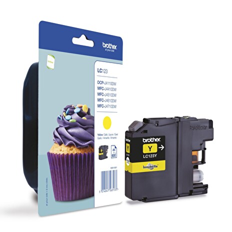 Ink Brother LC123Y yellow| 600 pgs | MFC-J4510DW