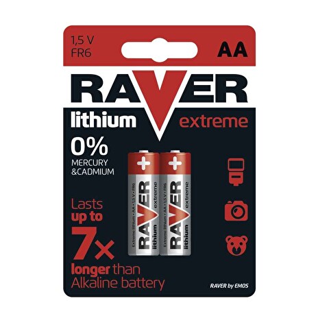 RAVER AA Extreme lithiová - 2 ks