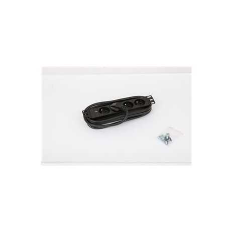 10" 4xCZ zásuvka,kontrolka,3x1.5mm-2m kabel