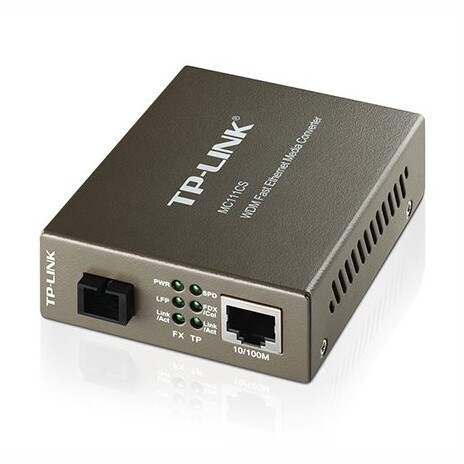 TP-Link MC111CS Transceiver 10/100, support SC fiber singlmode