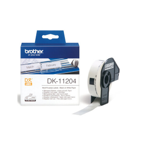 Brother - DK-11204 (papírové/univerzální štítek-400 ks) 17 x 54mm