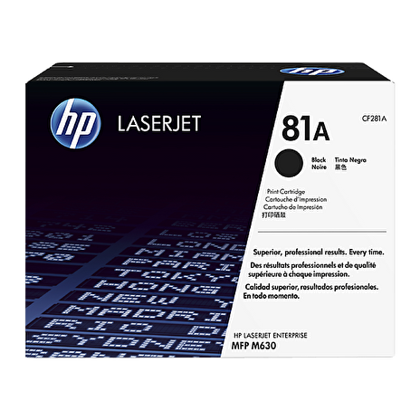 HP 81A tisková kazeta černá, CF281A