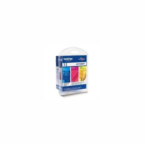 BROTHER INK LC-1100 azurová/purpurová/žlutá HY Pack pro MFC-6490CW/DCP-6690CW