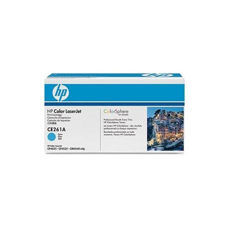 HP tisková kazeta azurová, CE261A