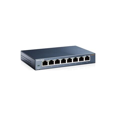 TP-Link switch TL-SG108, 8xGbE RJ45, fanless